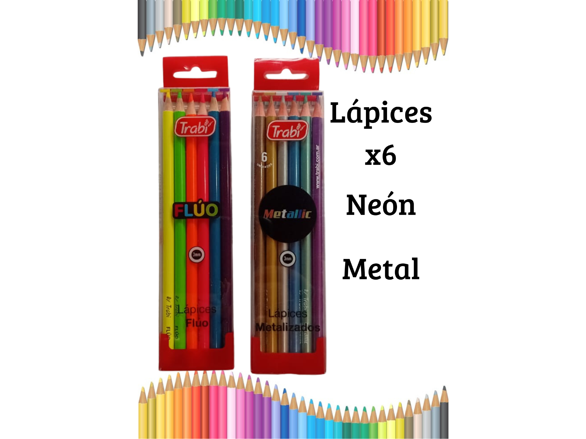LAPICES X6 NEON / METALIZADO