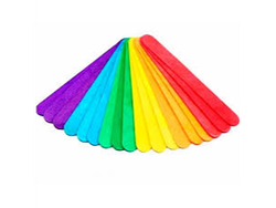 PALITO DE HELADO COLOR X10 UNIDADES