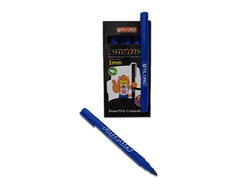 MARCADOR PUNTA MEDIA 1MM AZUL PERMANENTE