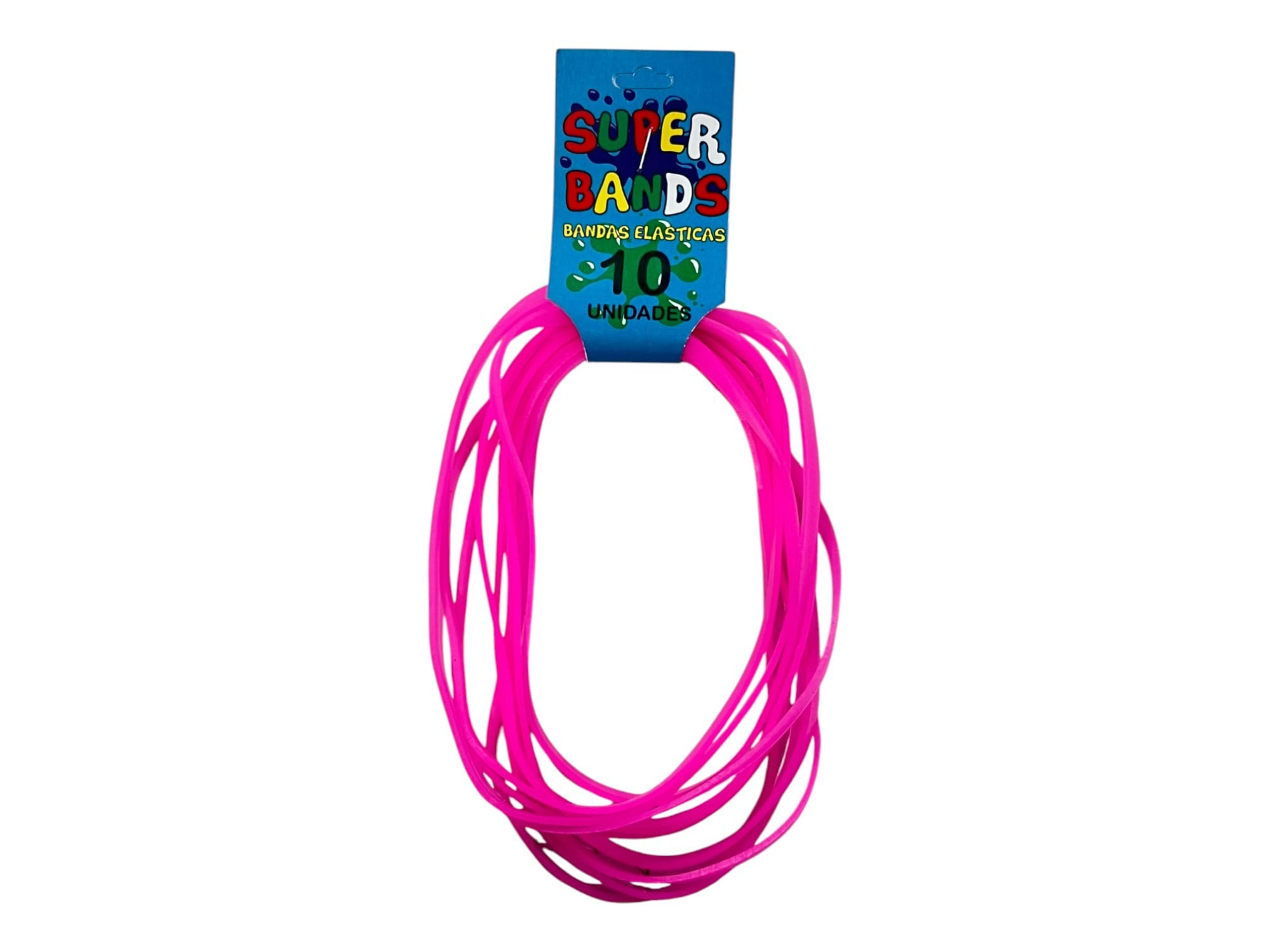 BANDAS ELASTICAS SUPER FLUOR // ROSA, FUCSIA, AMARILLA, NARANJA //