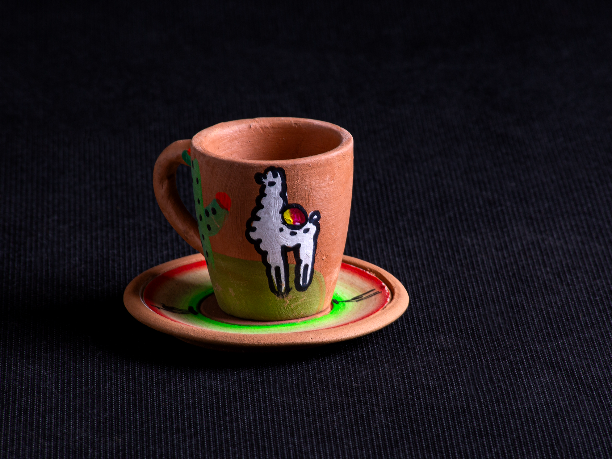 Tacitas café con plato