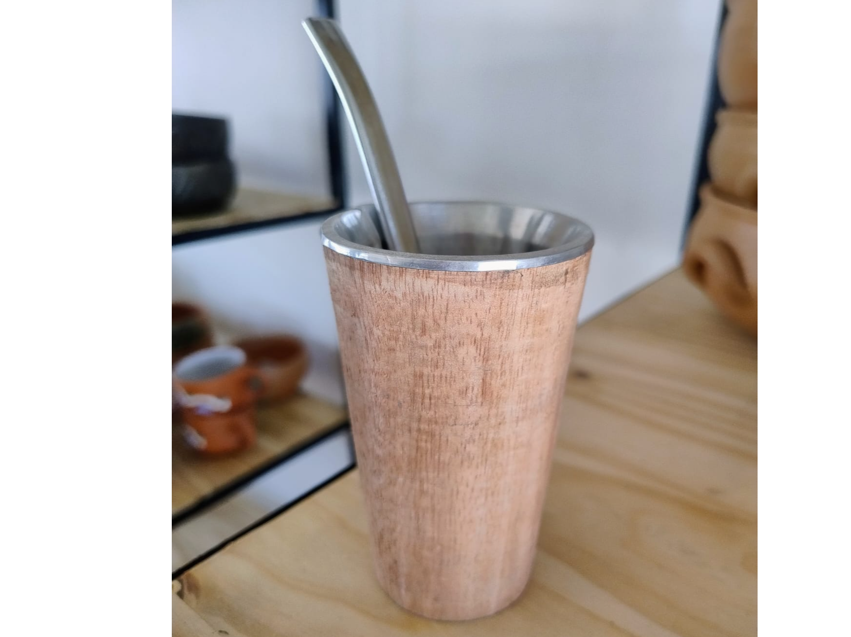 Mate sin pintar c/bombilla