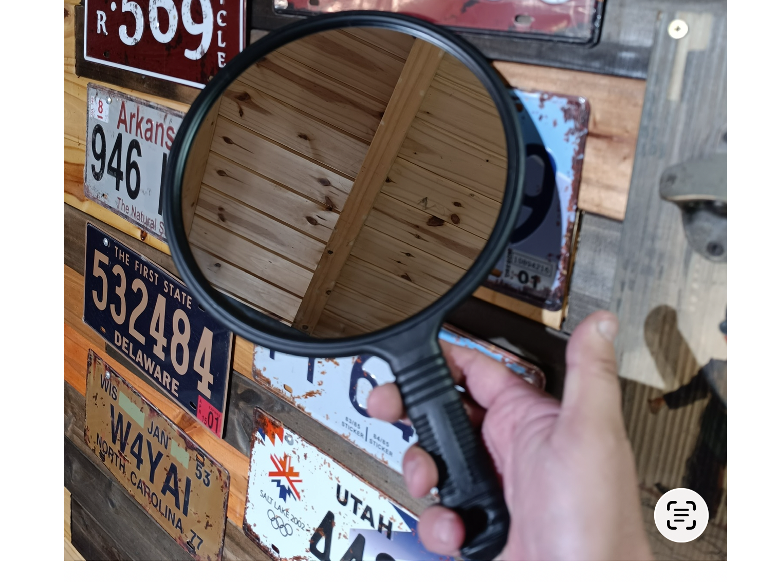 Espejo redondo con agarre