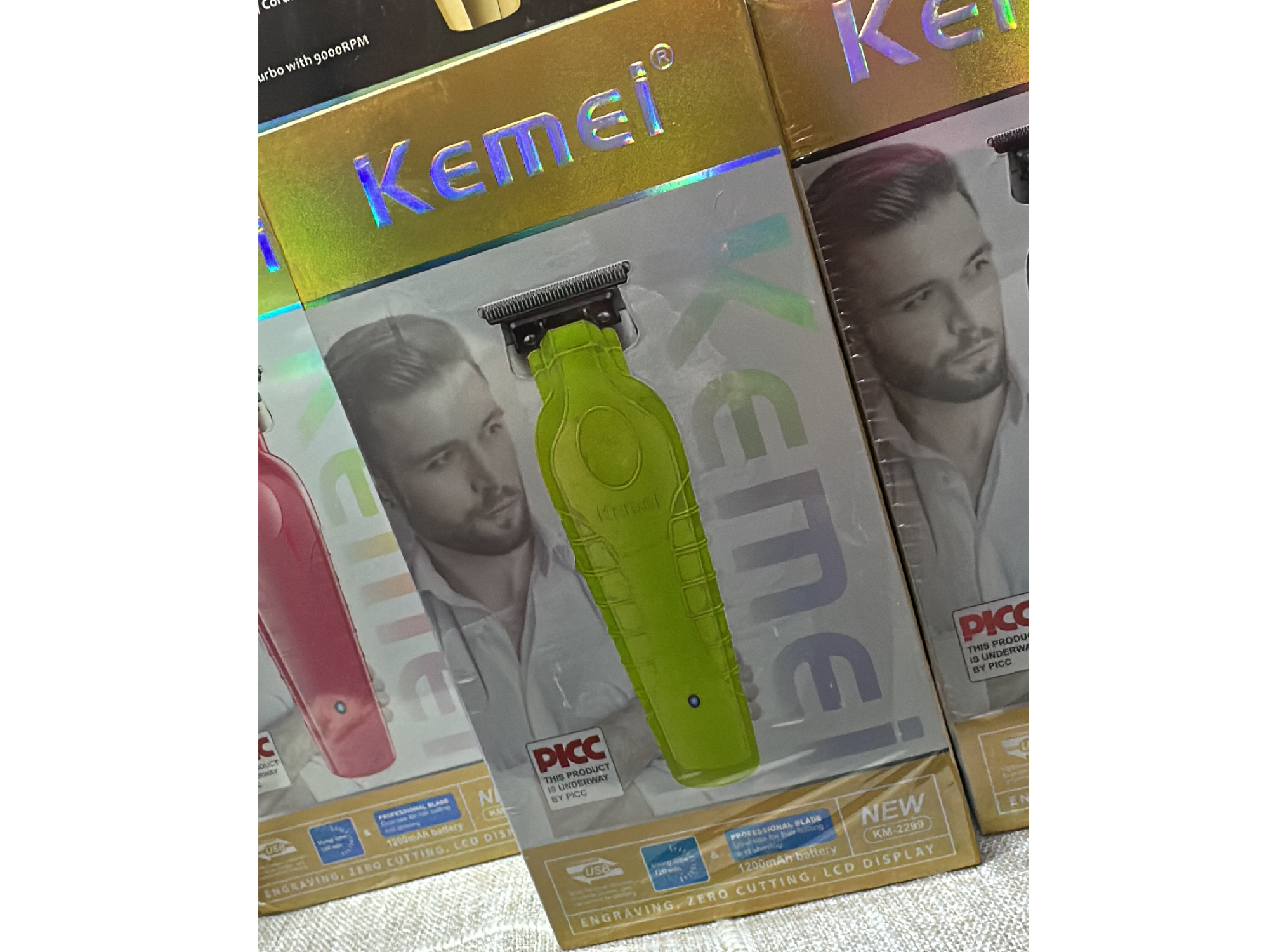 KEMEI 2299 – VERDE FLÚOR