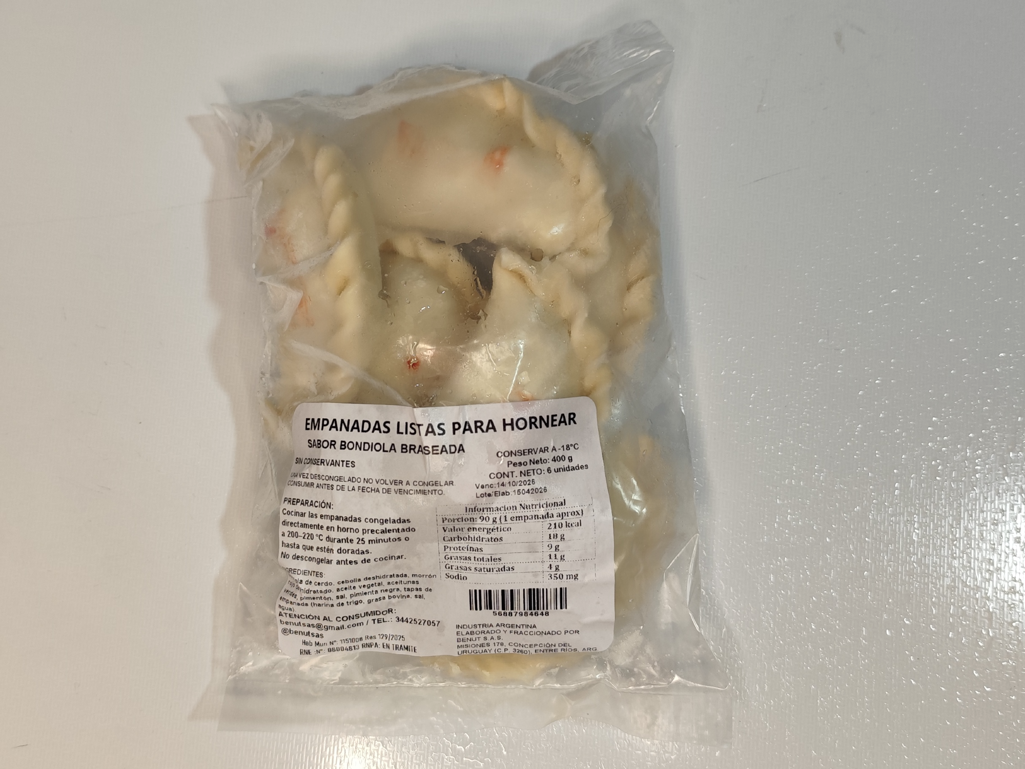 Empanadas de bondiola braseada - Benut