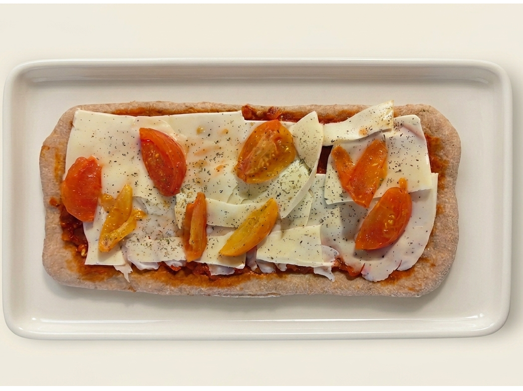 Pizza integral caprese