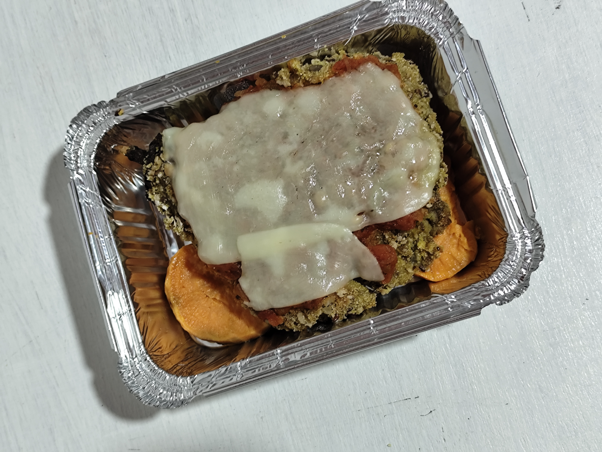 Berenjena napolitana con batatas