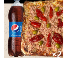 2 Pizzas Especiales + Pepsi 2lt
