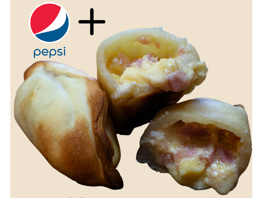 1 Docena empanadas jamon y queso + Pepsi 2LT