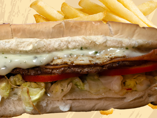 2 Lomo Completos (%100 Lomo) + papas