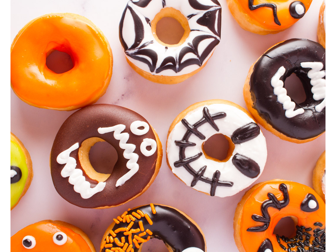 Mini donut de Halloween