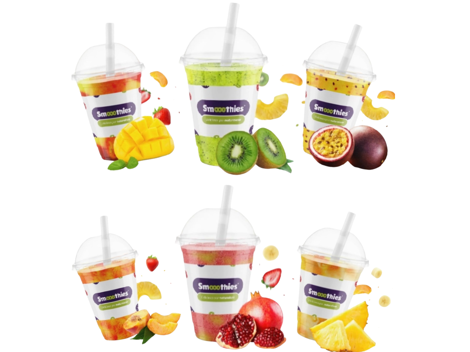 Smoothies frutales a elección