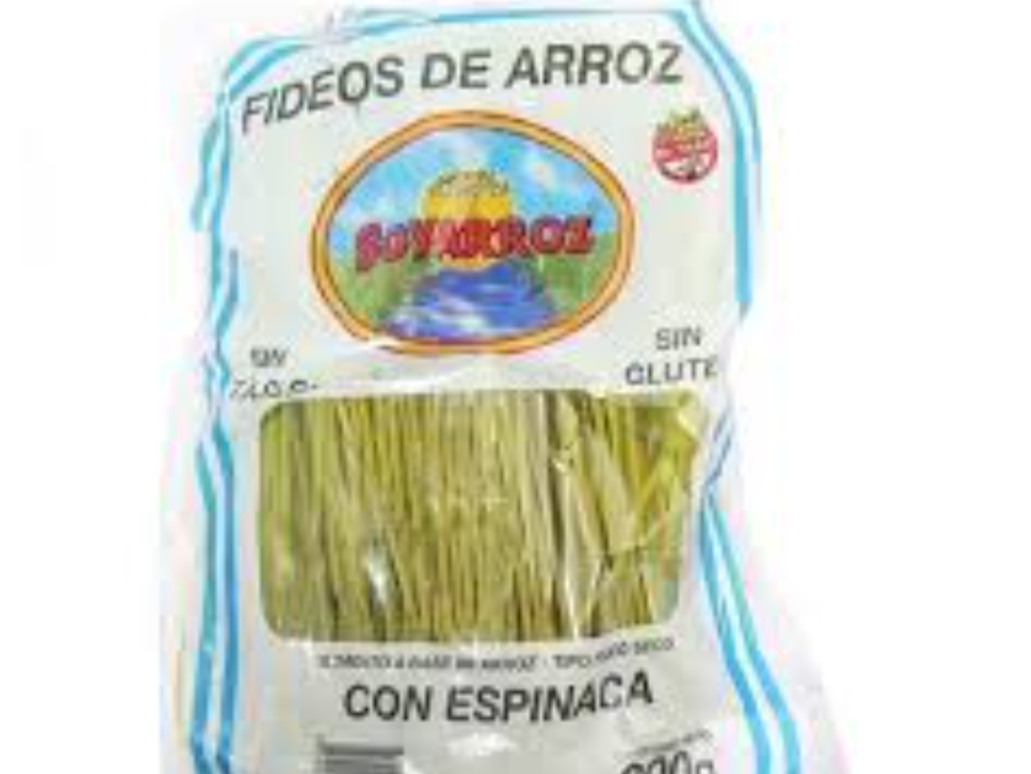 FIDEOS CON ESPINACA