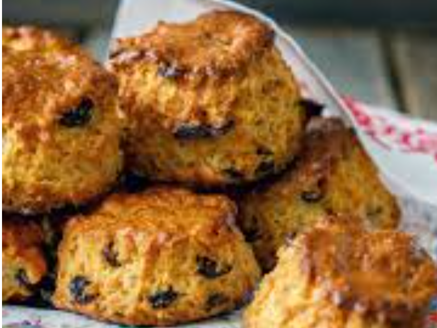 SCONES DE AVENA Y  PASAS