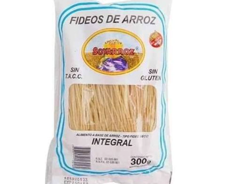 FIDEOS DE ARROZ INTEGRAL y BLANCO
