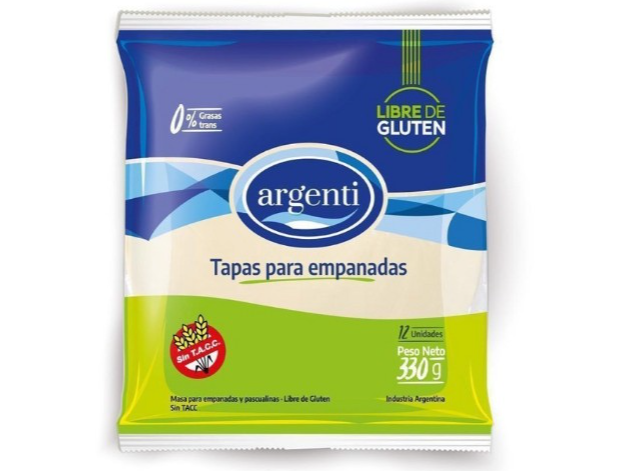 TAPA PARA EMPANADAS ARGENTI SIN TACC