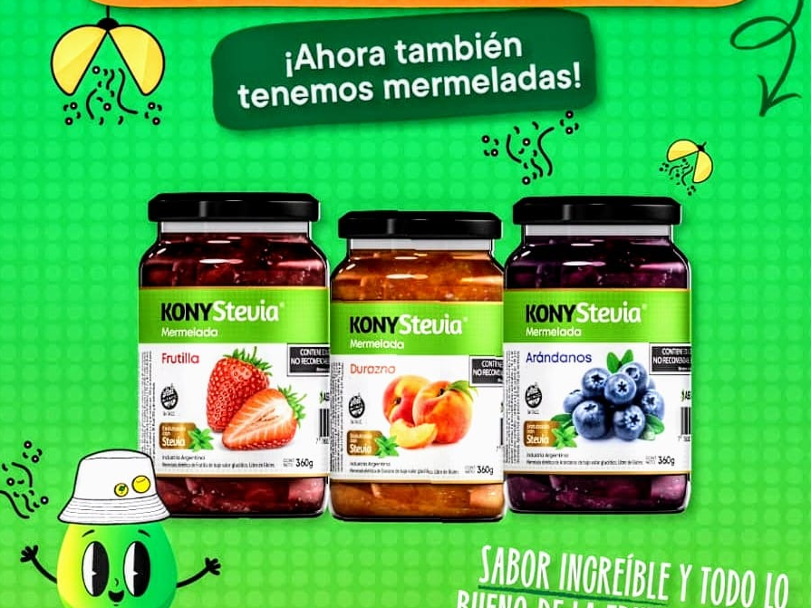 MERMELADAS con stevia Kony