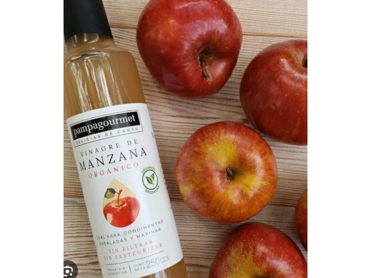 VINAGRE DE SIDRA DE MANZANA PAMPA GOURMET 250 cc