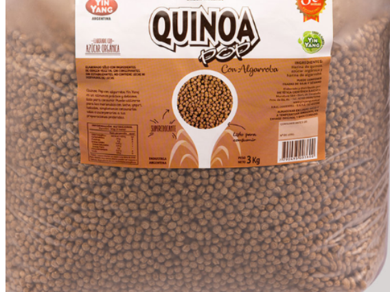 QUINOA POP CON ALGARROBA
