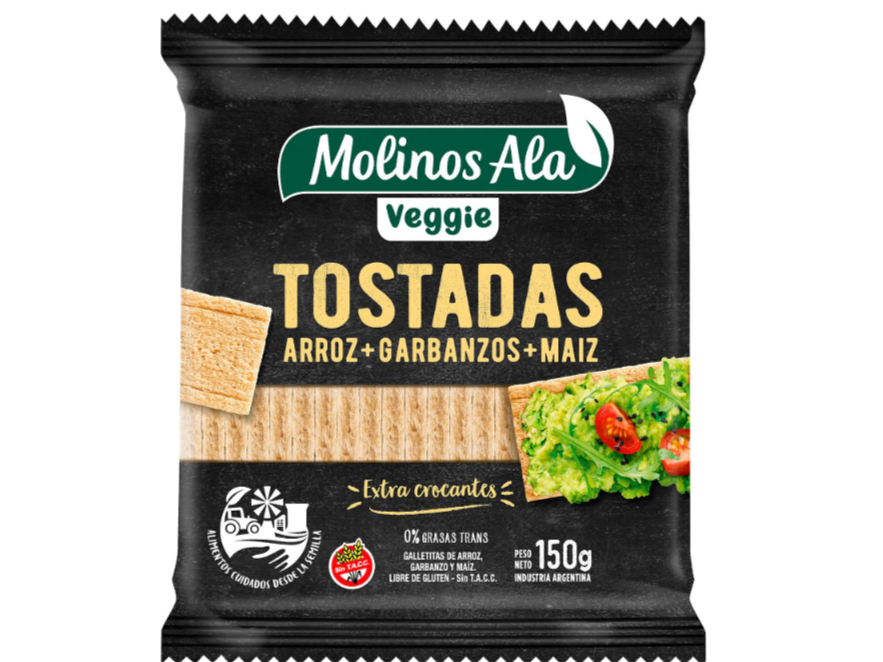 TOSTADAS de garbanzo y maiz