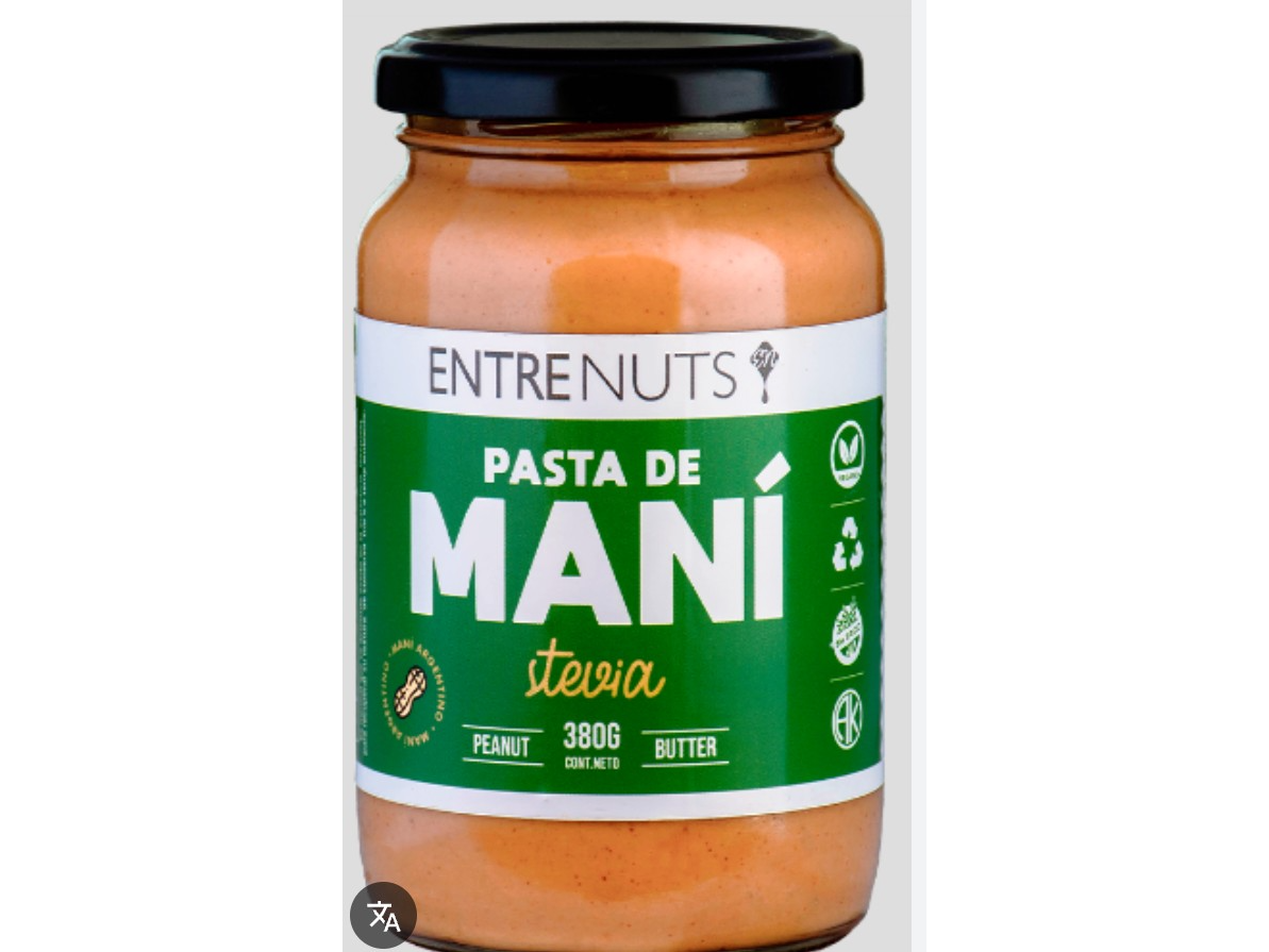 PASTA DE MANI CON STEVIA