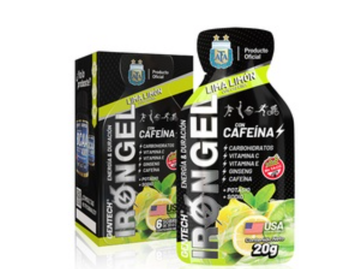 GEL CON CAFEINA sabor lima 🍋‍🟩