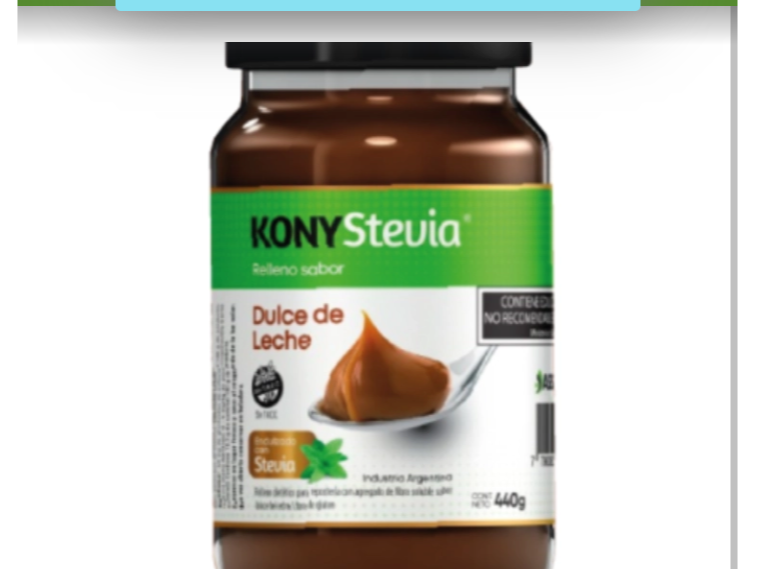 DULCE DE LECHE CON STEVIA KONY