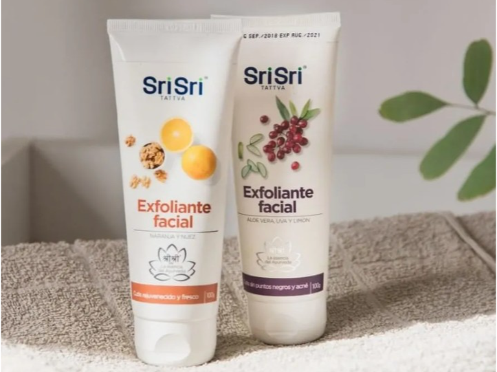 CREMA EXFOLIANTE con aloe vera, uva y limón 🍋