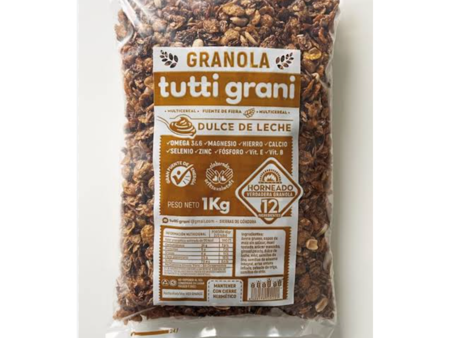 GRANOLA   DULCE DE LECHE