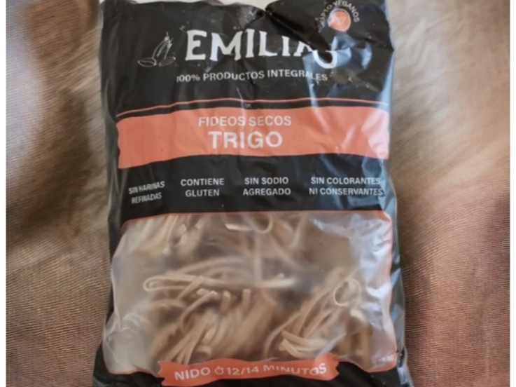 FIDEOS INTEGRALES (apto veganos)