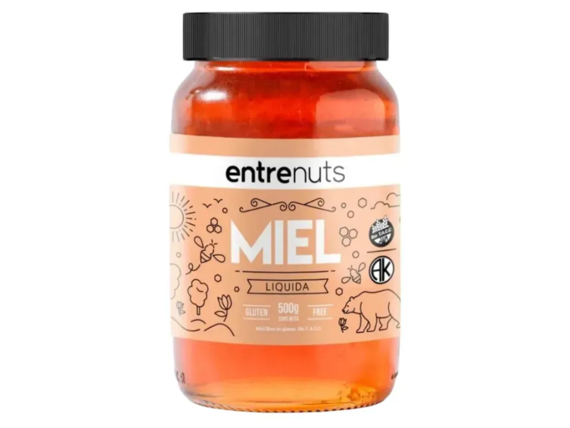 MIEL PURA ENTRENUT X 500 GR VIDRIO SIN TACC