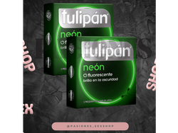 Preservativo Tulipán Neón fluorescente
