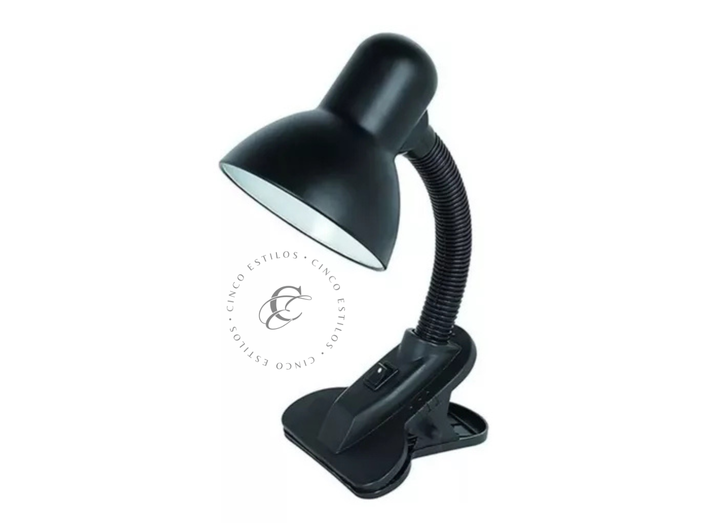 Lampara velador flexible con broche pinza clip