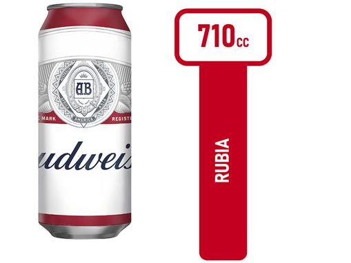 BUDWEISER LATA x 710cc