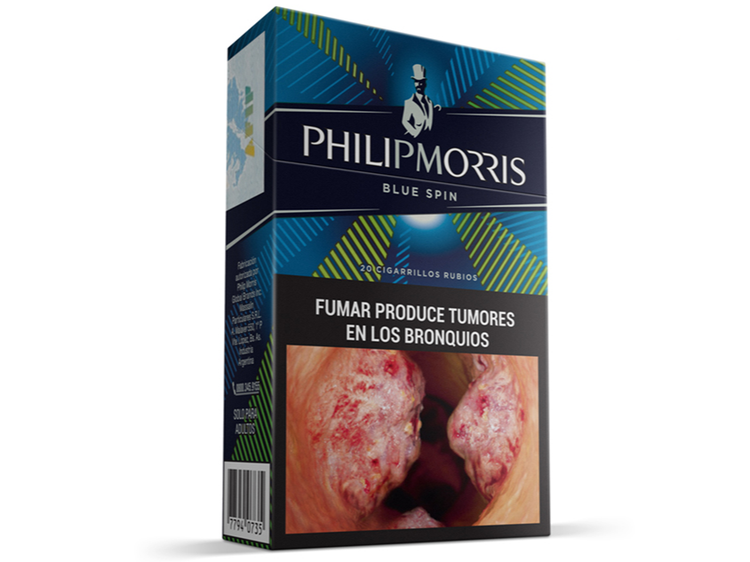 PHILIP MORRIS BLUE SPIN BOX x 20