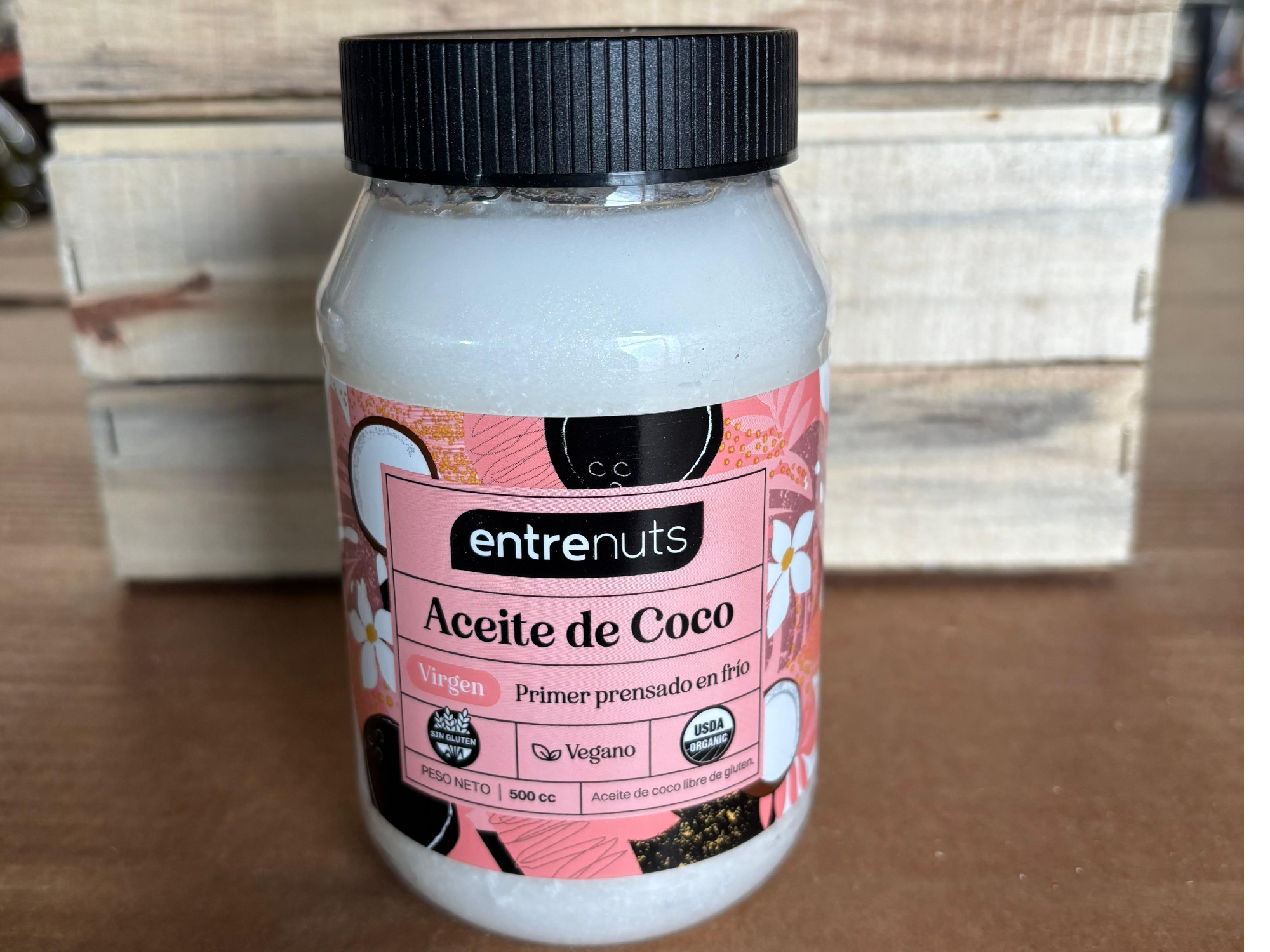 Aceite de Coco Virgen ENTRENUTS x 500 cc