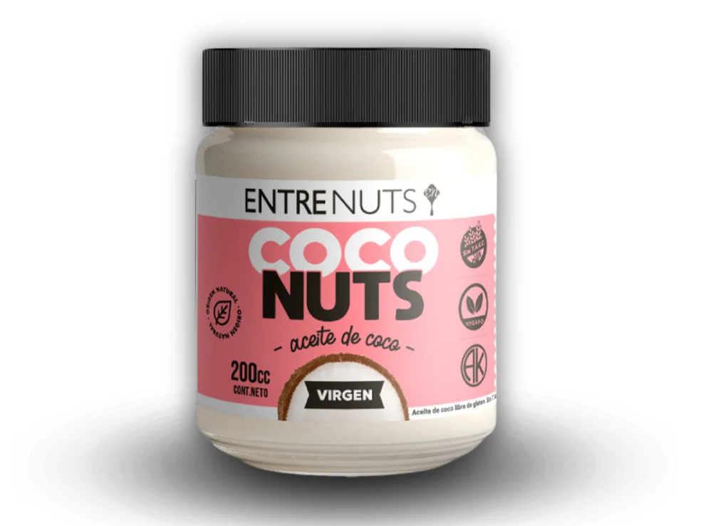 Aceite de Coco Virgen ENTRENUTS x 200 cc