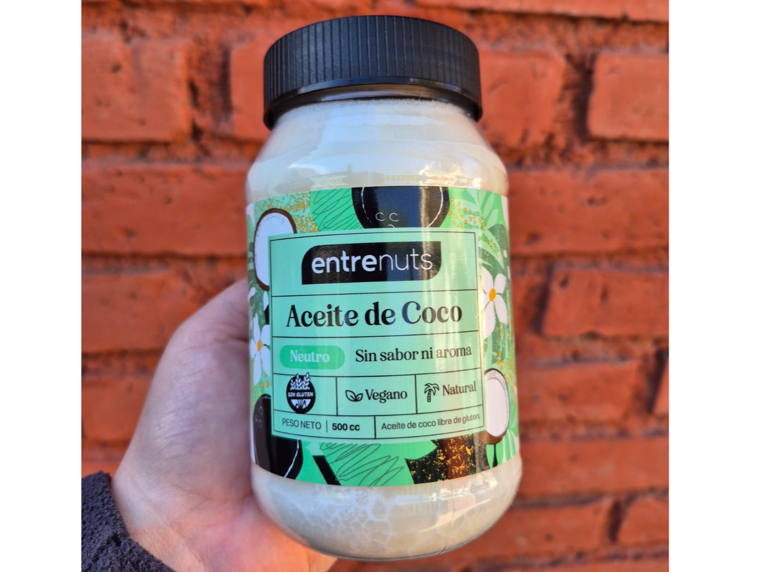 Aceite de Coco Neutro ENTRENUTS x 500 cc
