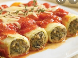 Canelones de VERDURA Y RICOTA (cod  811)