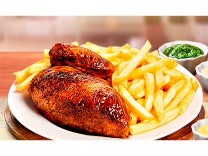 1/4 de pollo al horno  (cod 1009)