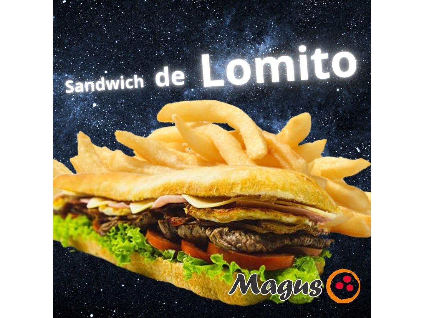 2 SANDWICH DE CARNE COMPLETOS + PAPAS (cod PPL)