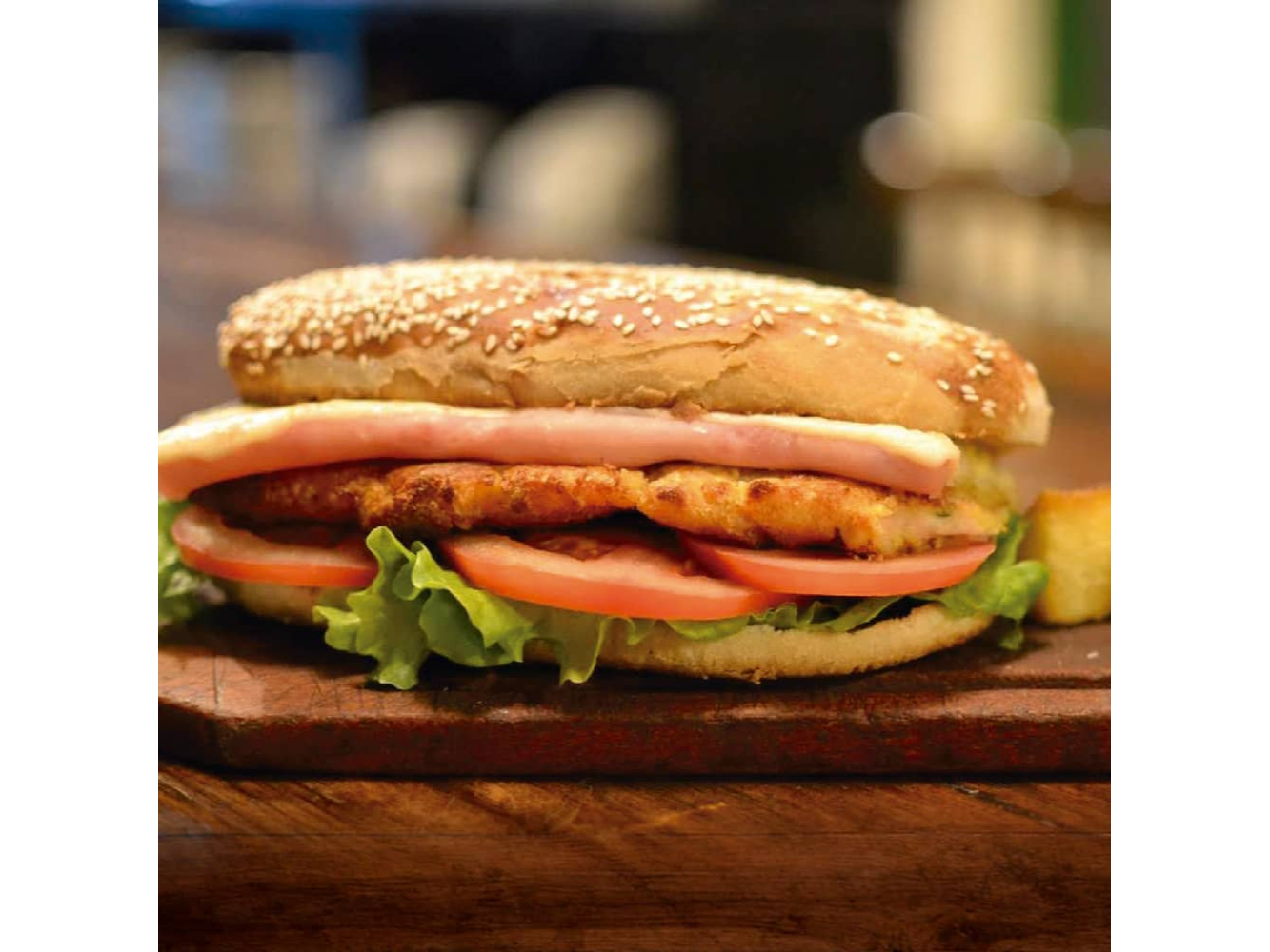 Sandwich milanesa de pollo individual MEGA (cod 03005)