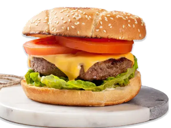 HAMBURGUESA LECHUGA TOMATE Y CHEDAR + PAPAS FRITAS (cod PR7)