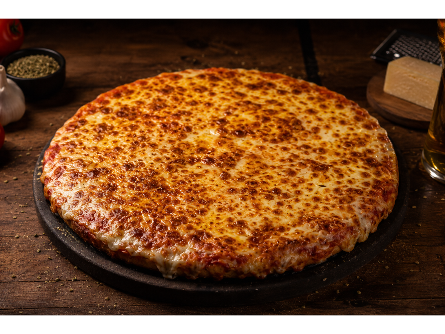Pizza Muzarella al molde ESTILO PORTEÑO