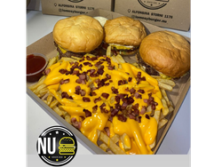 3 burguer chesse+ coca 1.5L + papas chedar y bacon