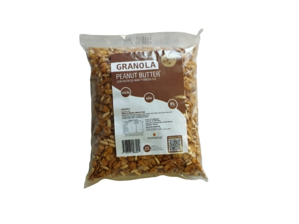 Granola Pasta de maní Monarca