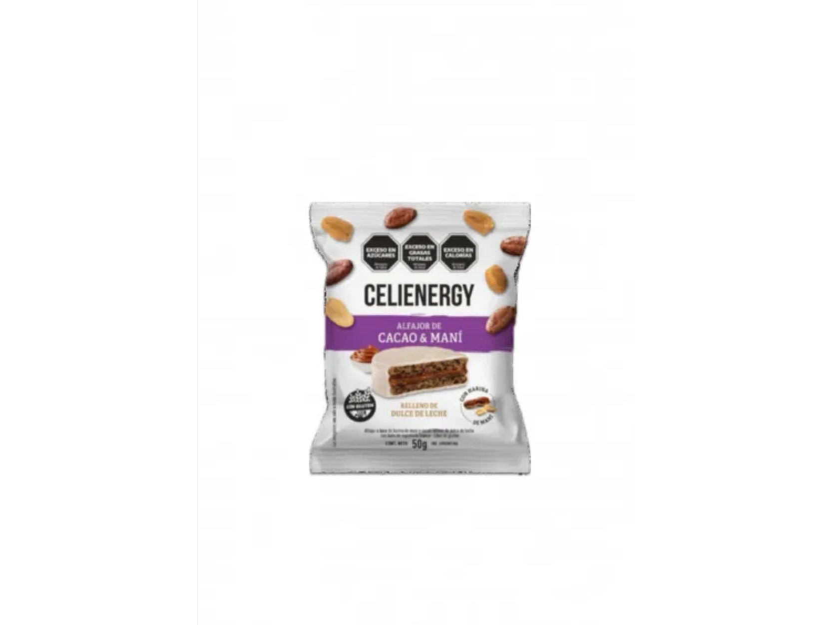 Caja Alfajor con harina de Mani y cacao