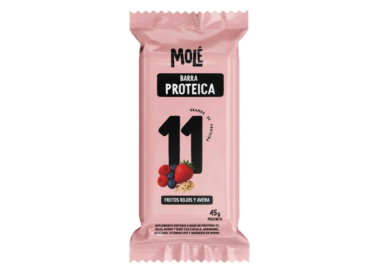 Barra Proteica Frutos rojos y Avena