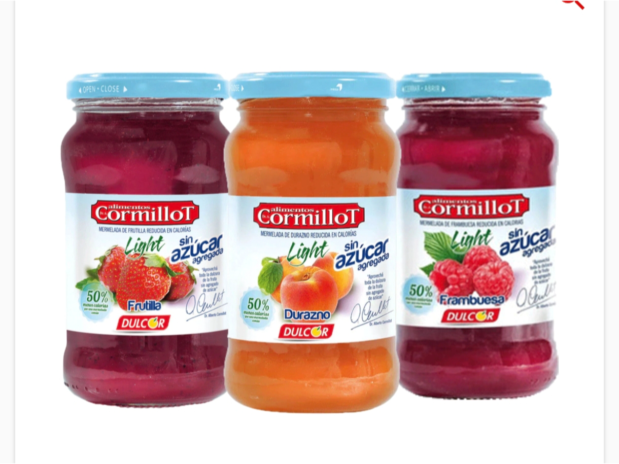 Mermelada Sin azúcar Cormillot