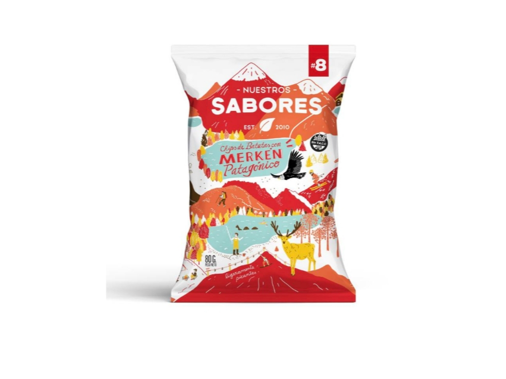Chips de Batatas con Merken patagónico